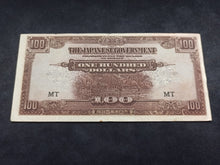 Charger l&#39;image dans la galerie, Occupation Japonaise : 100 Dollars 1942 (Ref 1248)
