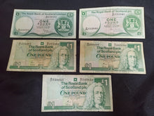 Charger l&#39;image dans la galerie, Scotland / Ecosse : Lot de 5 X One Pound (Ref 1282)
