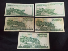Charger l&#39;image dans la galerie, Scotland / Ecosse : Lot de 5 X One Pound (Ref 1282)
