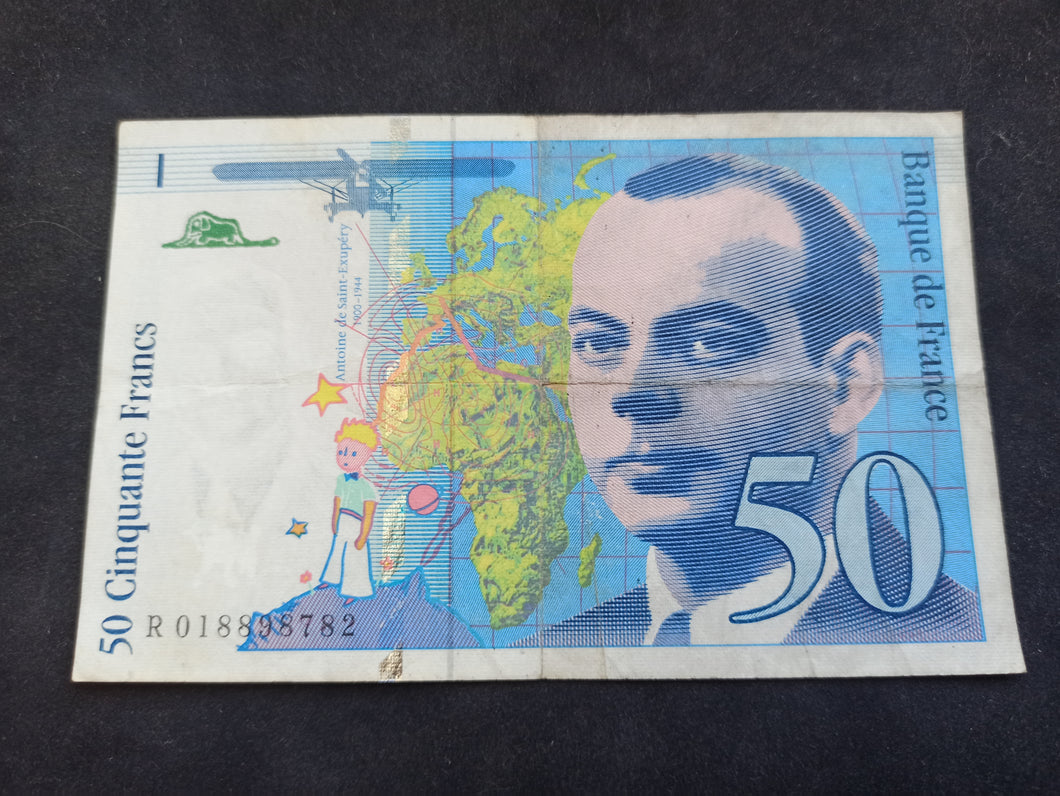 50 Francs Saint Exupéry 1994 F73.01c, Plus Rare (Ref 1293)