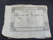 Charger l&#39;image dans la galerie, Assignat 100 Francs 18 nivose An 3 (Ref 1299)
