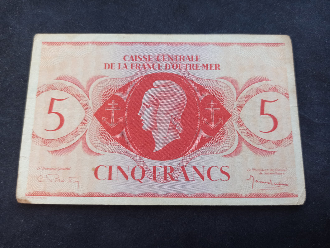 Outre Mer : 5 Francs 1944 (Ref 1312)