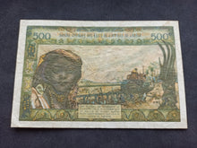 Charger l&#39;image dans la galerie, Afrique de l&#39;Ouest : Côte d&#39;Ivoire : 500 Francs (1959-65) A Sign 9 (Ref 1329)
