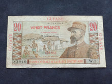 Charger l&#39;image dans la galerie, Guyane : 20 Francs 1947 Emile Gentil (Ref 1340)
