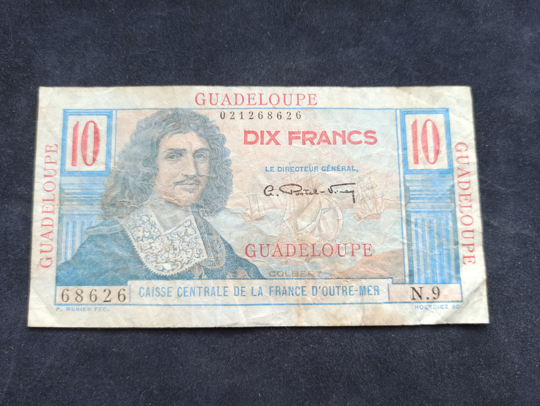 Guadeloupe : 10 Francs 1947 Colbert (Ref 1342)