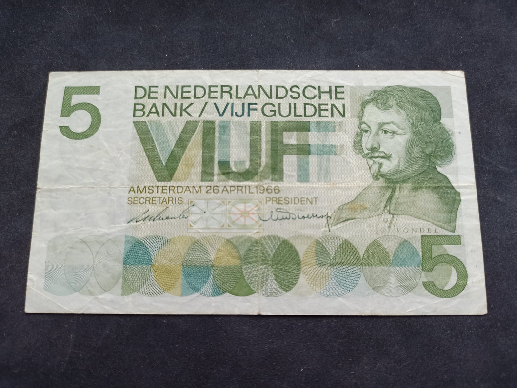 Pays Bas : 5 Gulden 1966 (Ref 1367)