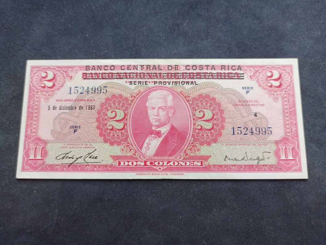 Costa Rica : 2 Colones 1967 (Ref 1373)