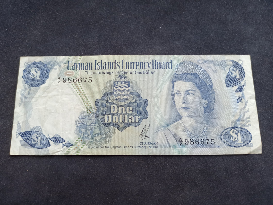 Cayman : 1 / One Dollar 1971 (Ref 1379)