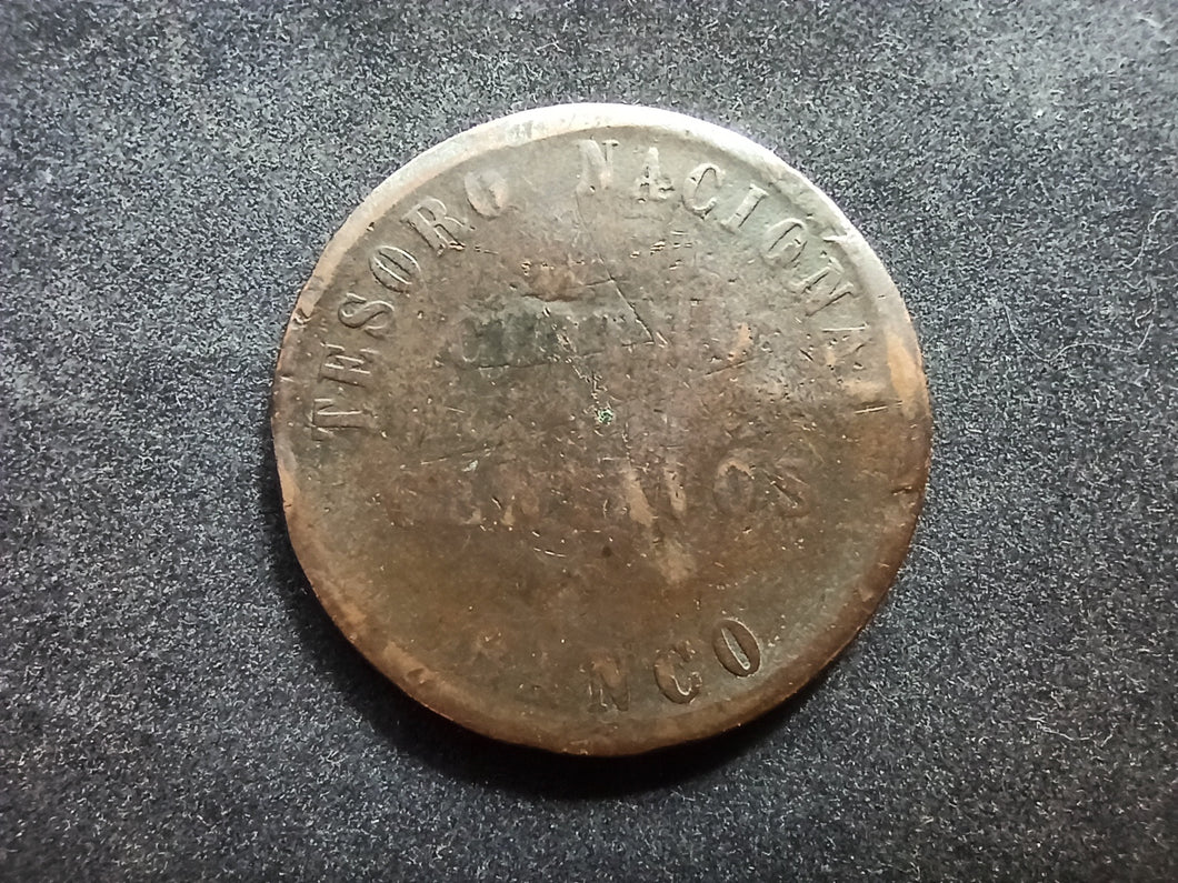 Argentine : 4 Centavos 1854 (Ref 1400)