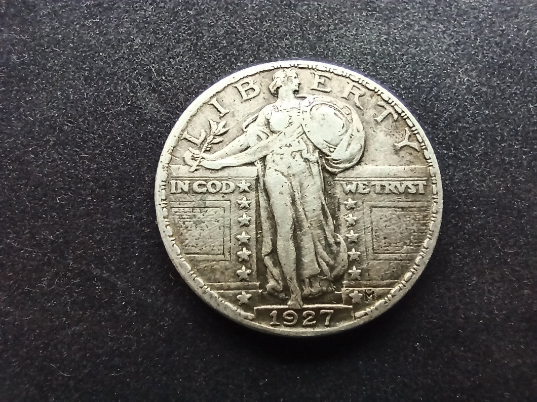 USA / Etats-Unis : Quarter Dollar Argent 1927 (Ref 1540)
