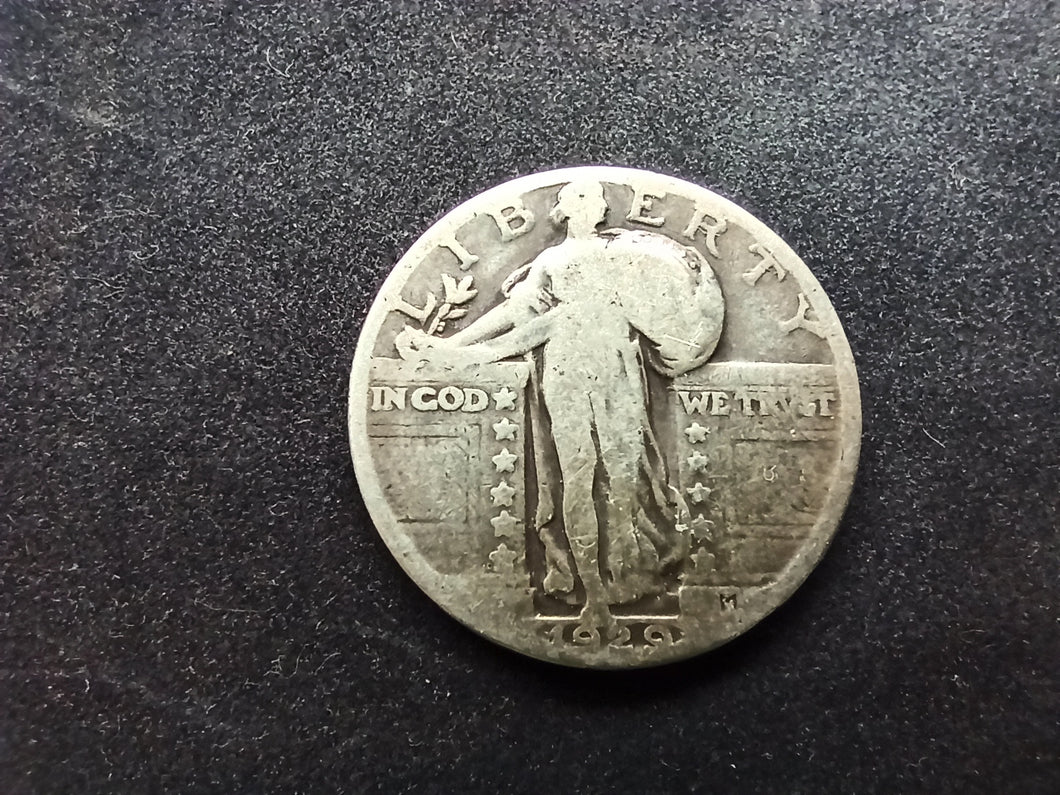 USA / Etats-Unis : Quarter Dollar Argent 1929 (Ref 1541)