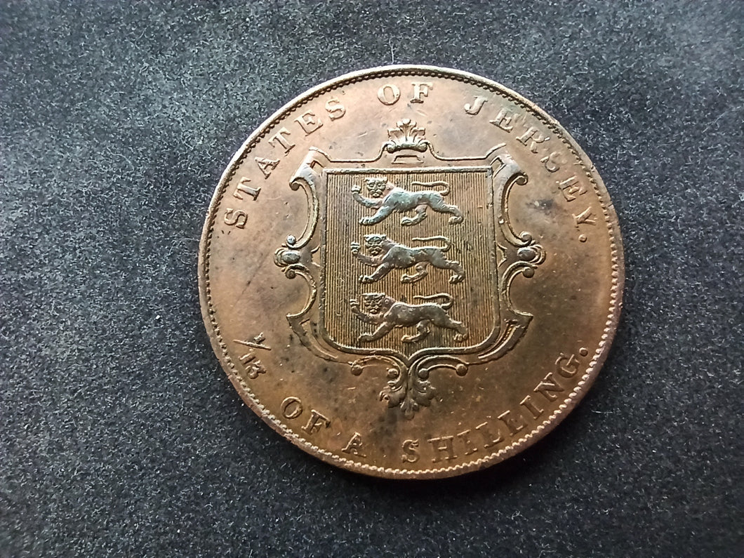 Jersey : 1/13 Shilling 1844 (Ref 1535)
