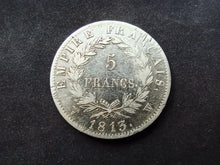 Charger l&#39;image dans la galerie, 5 Francs Argent Napoléon 1813 W (Ref 1567)
