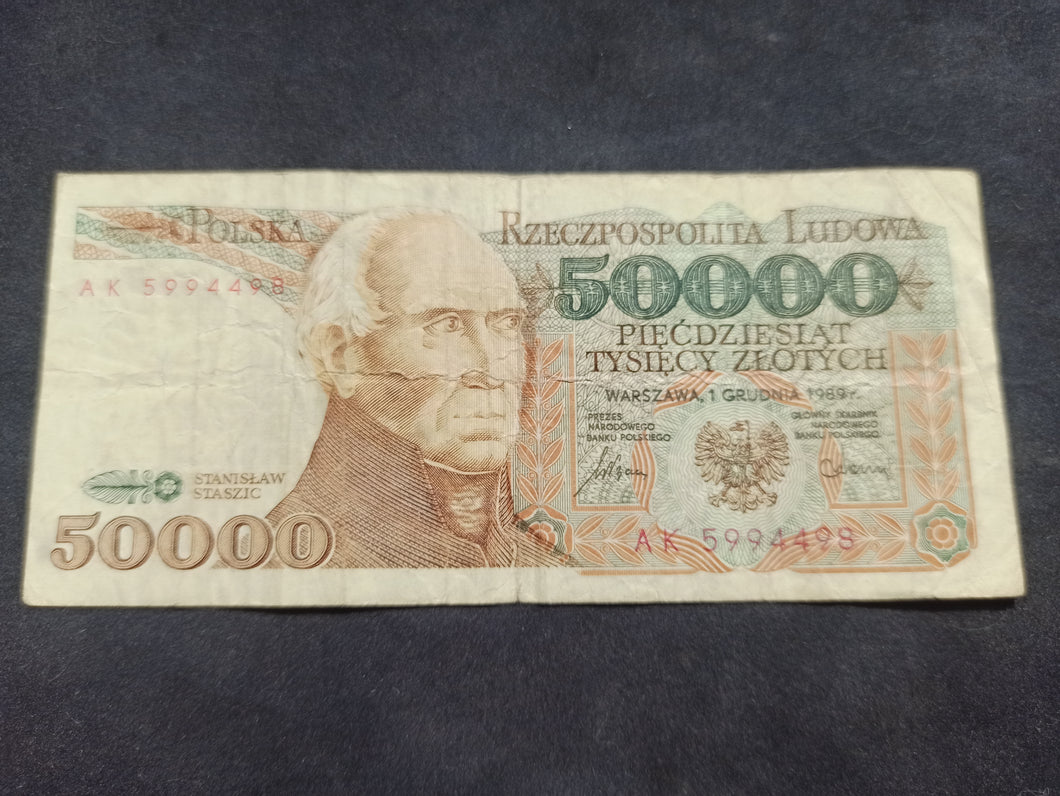Pologne : 50000 Zlotych 1989 (Ref 1577)
