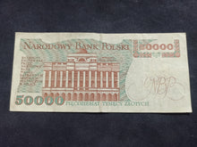 Charger l&#39;image dans la galerie, Pologne : 50000 Zlotych 1989 (Ref 1578)

