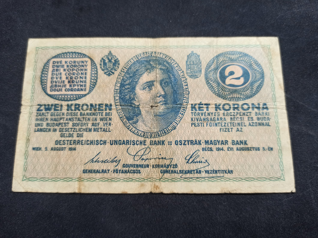 Autriche : 2 Korona 1914 (Ref 1605)