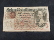 Charger l&#39;image dans la galerie, Autriche : 10 Shillings 1946 (Ref 1606)
