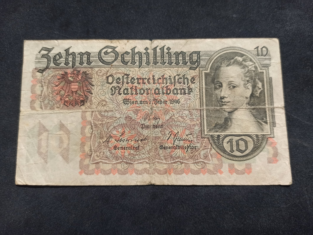 Autriche : 10 Shillings 1946 (Ref 1606)