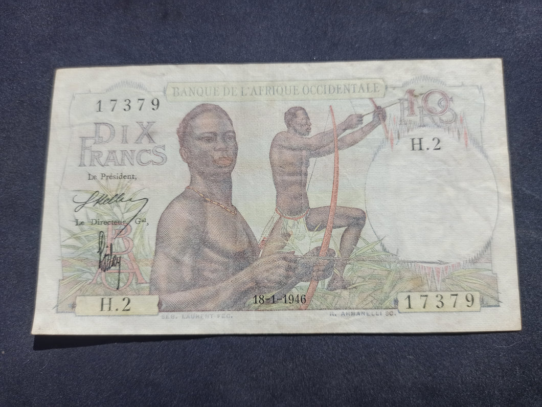 Afrique de l'Ouest : 10 Francs 1946 (Ref 1611)
