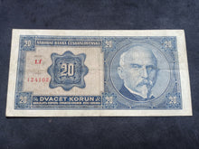 Charger l&#39;image dans la galerie, Tchécoslovaquie : 20 Korun 1926 (Ref 1597)
