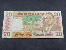 Charger l&#39;image dans la galerie, Sierra Leone : 20 Leones 1988 (Ref 1636)
