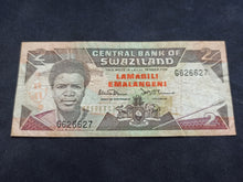 Charger l&#39;image dans la galerie, Swaziland : 2 Emalangeni 1987 (Ref 1637)
