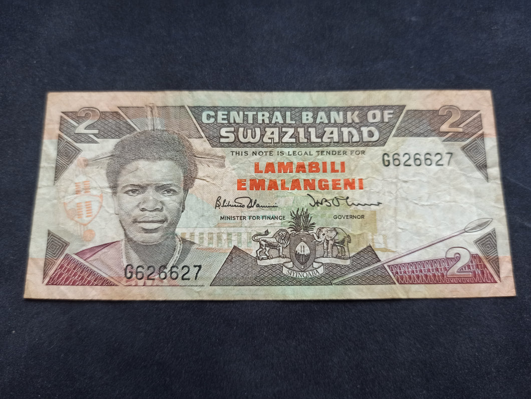 Swaziland : 2 Emalangeni 1987 (Ref 1637)