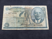 Charger l&#39;image dans la galerie, Malawi : 50 Tambala 1964 (1973) (Ref 1638)
