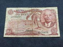 Charger l&#39;image dans la galerie, Malawi : 1 One Kwacha 1964 (1975) (Ref 1640)
