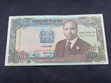 Charger l&#39;image dans la galerie, Kenya : 200 Shillings 1989 (Ref 1660)
