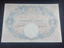 Charger l&#39;image dans la galerie, 50 Francs Bleu &amp; Rose (19-12-1922) Qualité (Ref 1690)
