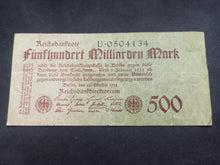 Charger l&#39;image dans la galerie, Allemagne : 500 Milliarden Mark 1923 (Ref 1698)
