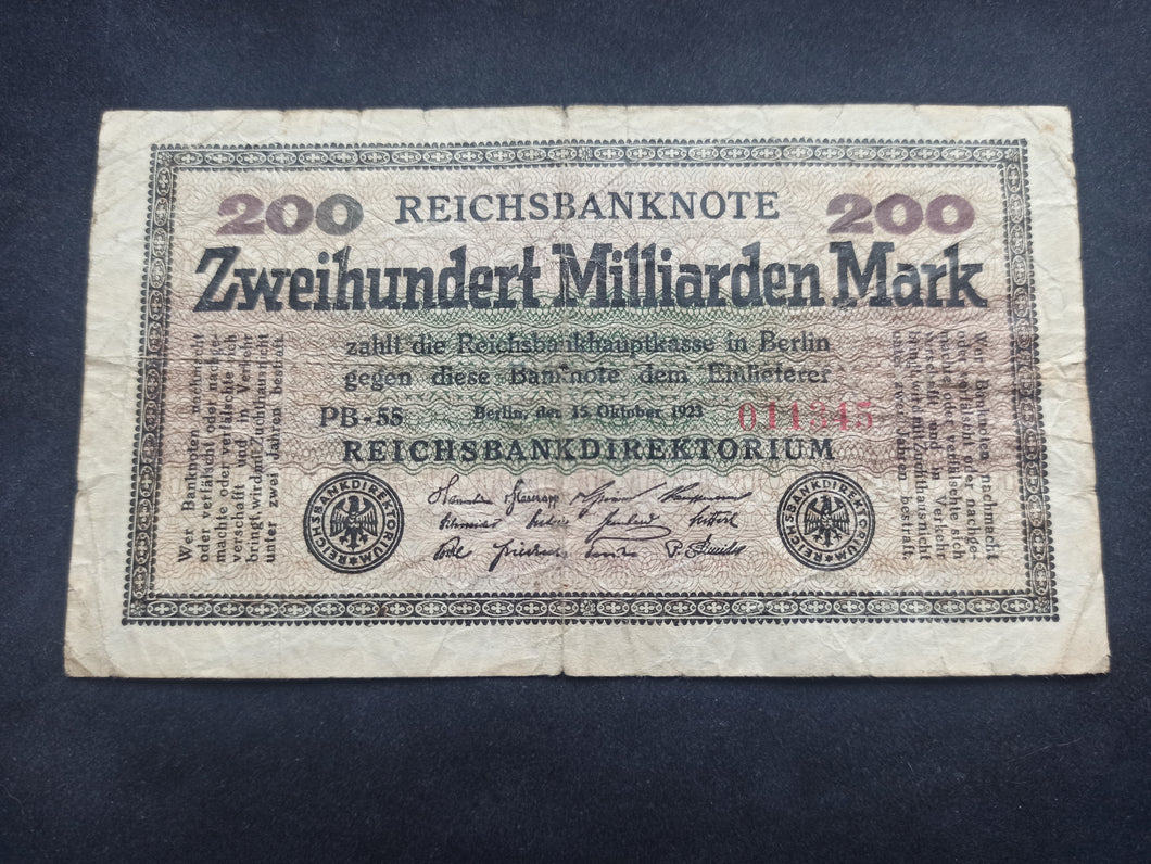 Allemagne : 200 Milliarden 1923 (Ref 1703)