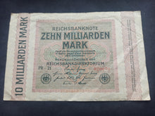 Charger l&#39;image dans la galerie, Allemagne : 10 Milliarden Mark 1923 (Ref 1694)
