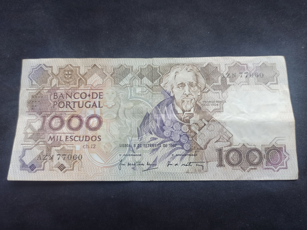 Portugal : 1000 Escudos 1987 (Ref 1706)