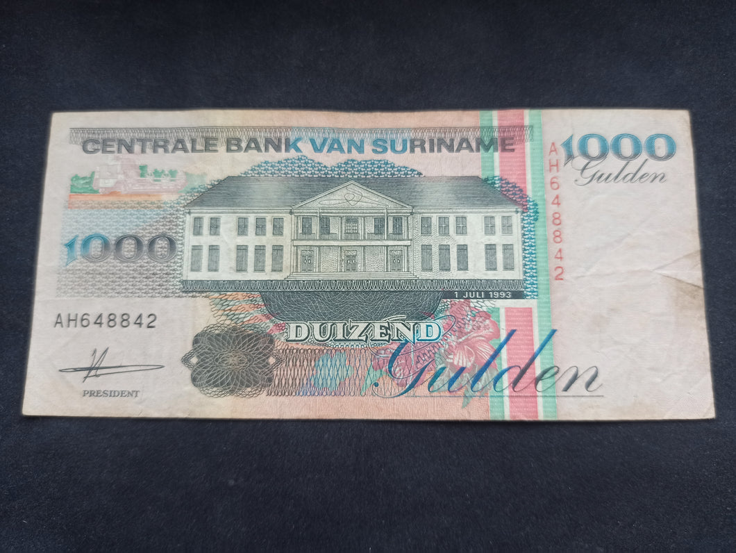 Suriname : 1000 Gulden 1993 (Ref 1725)
