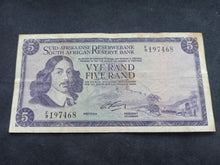 Charger l&#39;image dans la galerie, Afrique du Sud : 5 Rand 1966 Sign 4 (Ref 1753)
