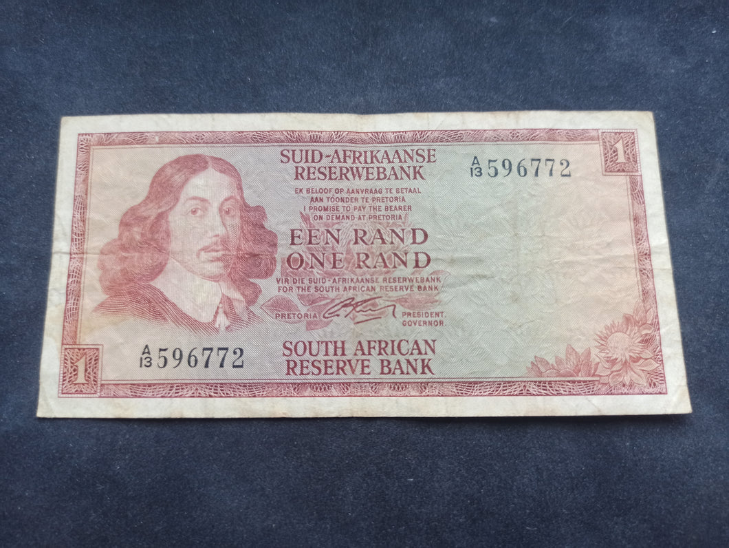 Afrique du Sud : 1 Rand 1966 Sign 4 (Ref 1754)
