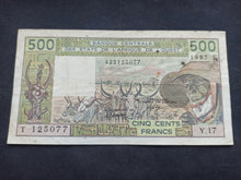 Charger l&#39;image dans la galerie, Af de l&#39;Ouest : Togo : 500 Francs 1987 T (Ref 1778)
