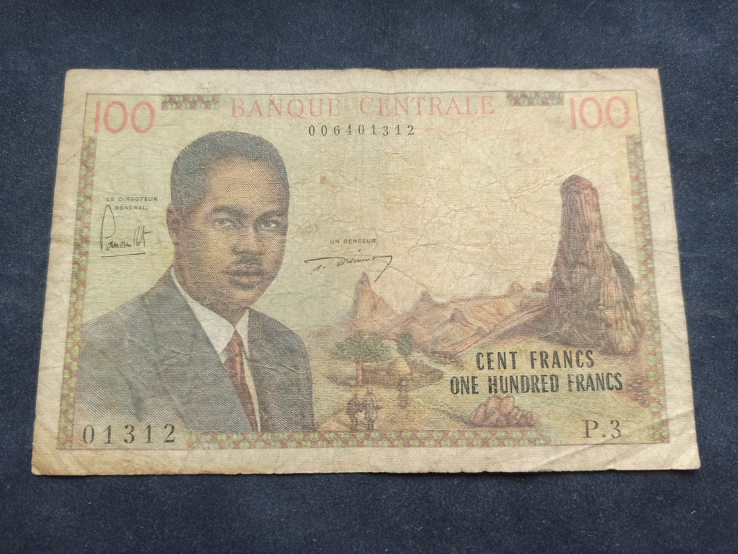Cameroun : 100 Francs 1962 (Ref 1781)