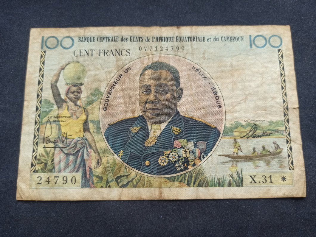 Cameroun : 100 Francs 1957 (Ref 1782)