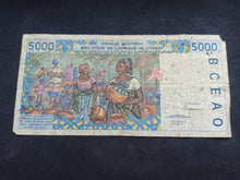 Charger l&#39;image dans la galerie, Bénin : 5000 Francs 1992 B (Ref 1790)
