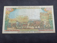 Charger l&#39;image dans la galerie, Réunion : 500 Francs Surchargé 10 NF 1971 (Ref 1808)
