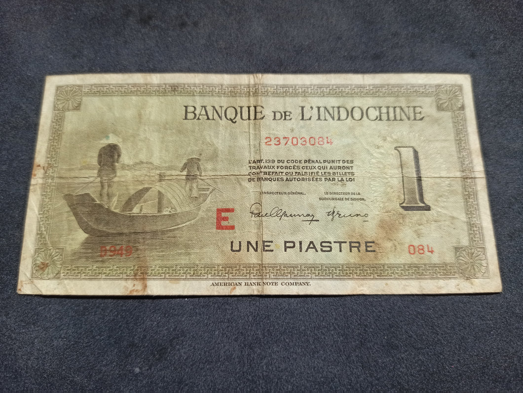 Indochine : 1 Piastre 1951 Serie E (Ref 1804)