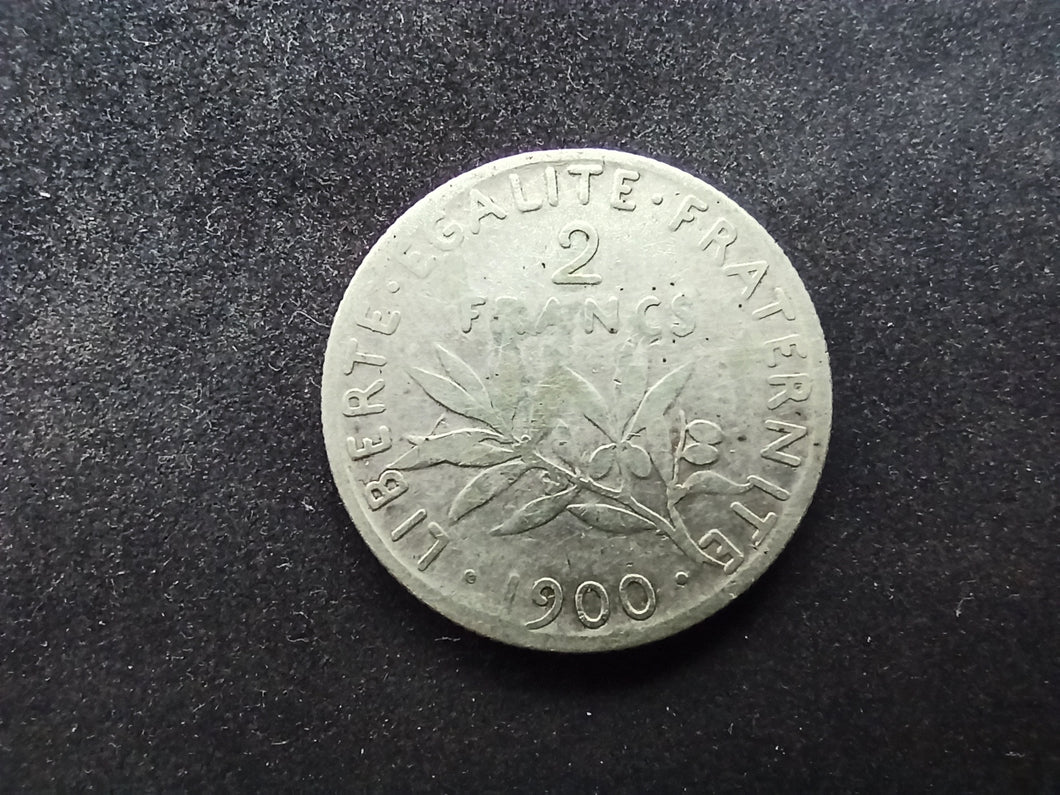 2 Francs Argent Semeuse 1900 (Ref 2066)