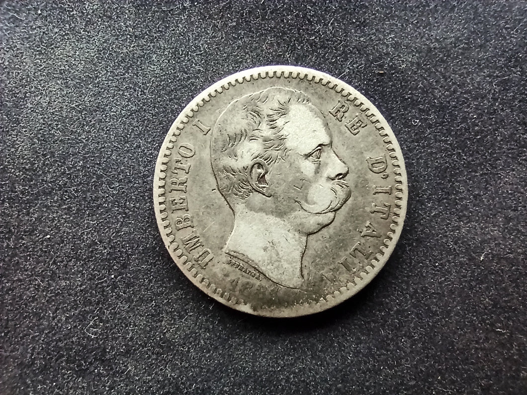 Italie : 2 Lire Argent 1881 (Ref 2087)