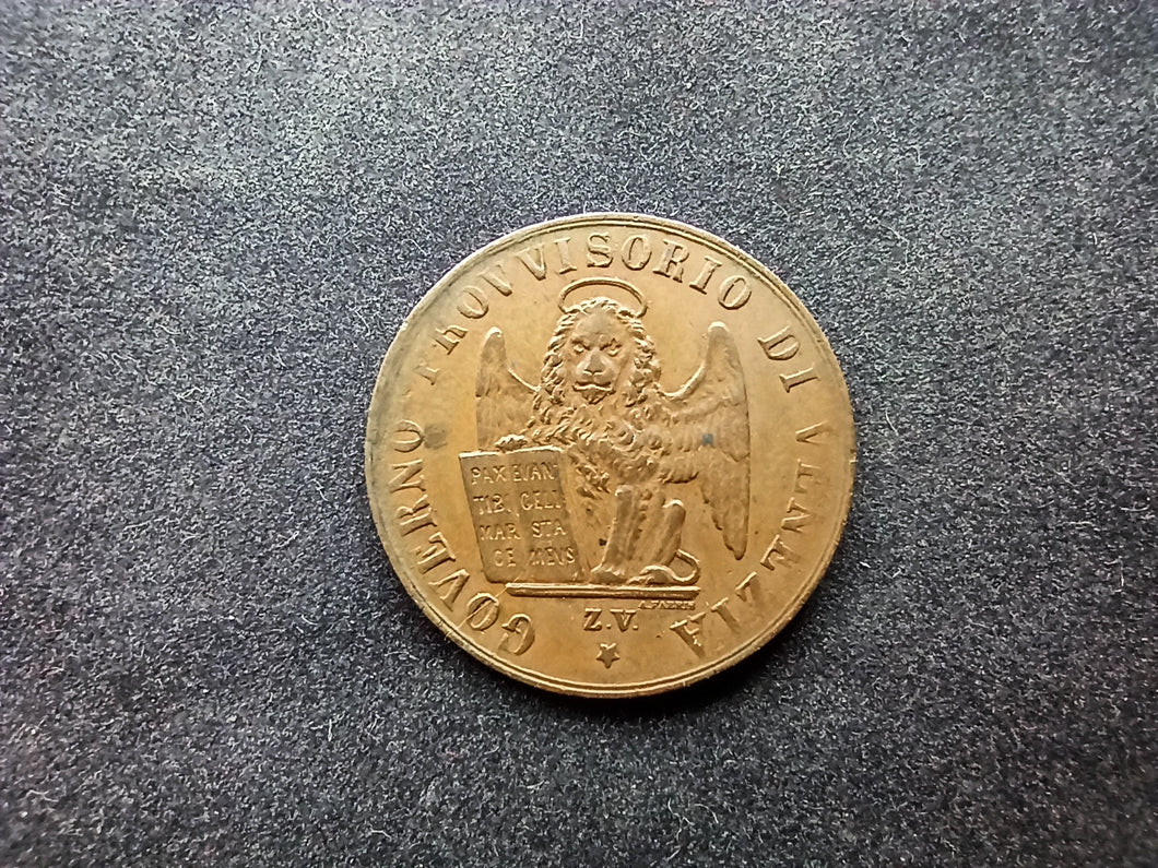 Italie : 3 Centesimi 1849 Venise (Ref 2080)