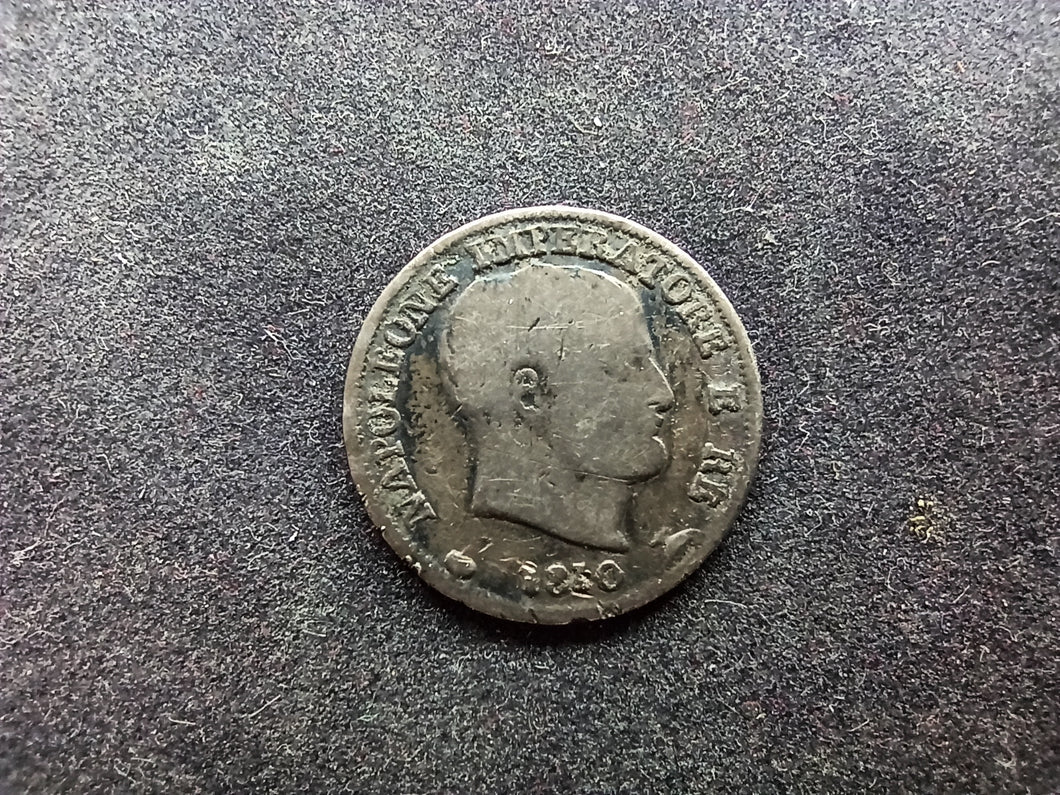 Italie : 5 Soldi 1810 M Napoléon Argent (Ref 2166)