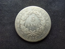 Charger l&#39;image dans la galerie, 5 Francs Argent Napoléon 1 er 1812 W (Ref 2118)
