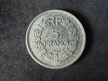 Charger l&#39;image dans la galerie, 5 Francs Lavrillier Alu 1946 C (Ref 2259)
